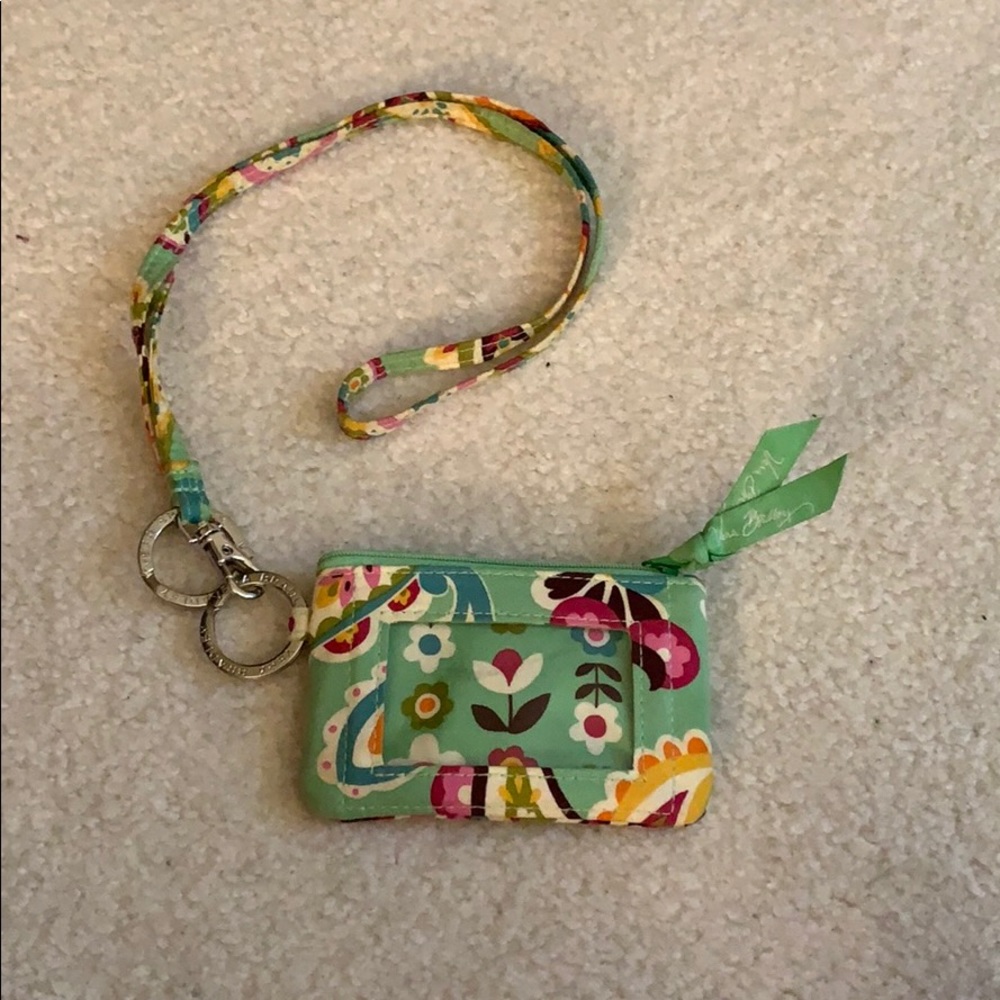 Vera Bradley zip ID coin wallet